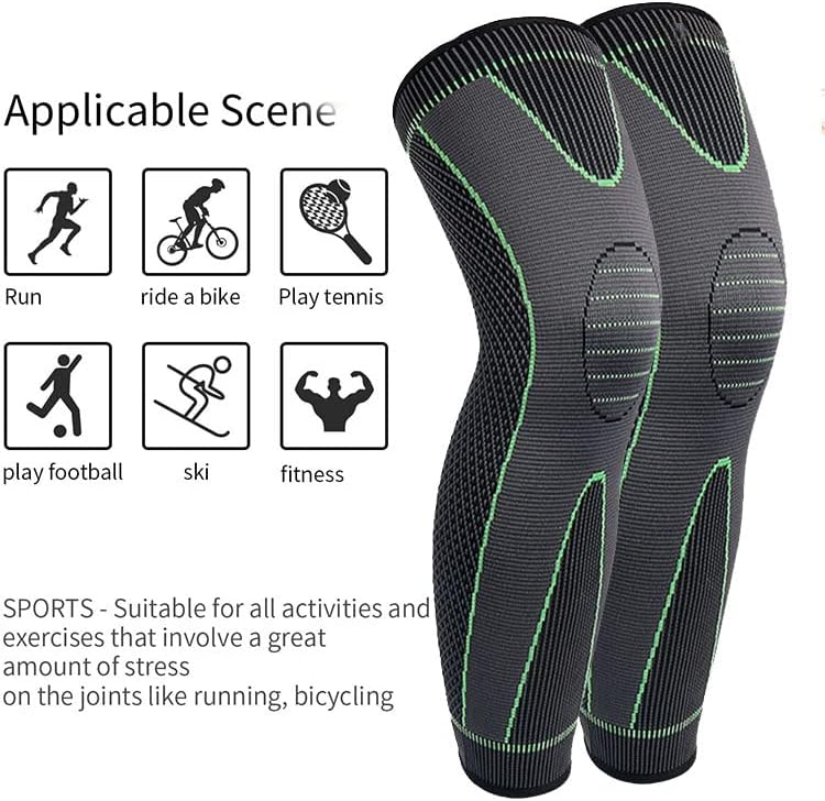 Adjustable Knee Pads for Pain Relief, Sports Protection Brace for Running, Gym, and Outdoor Use